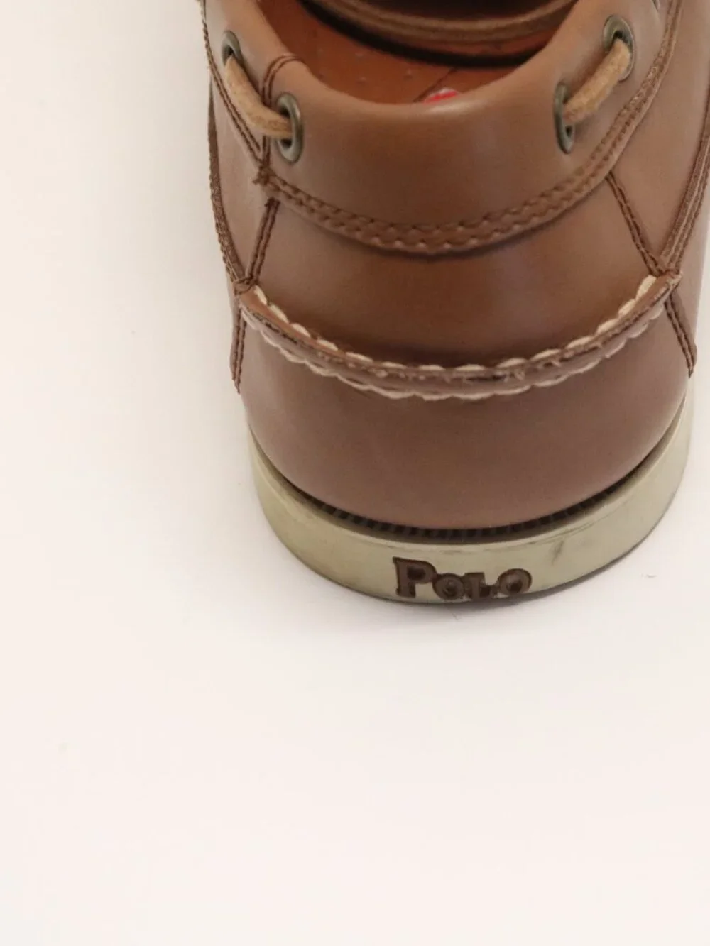 Polo Shoes Barx Leather Upper PU Lining 0862 D14 Size 10D Tan